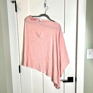 J. Jill PureJill Powder Pink Modal Blend One Size Poncho Shawl Lightweight